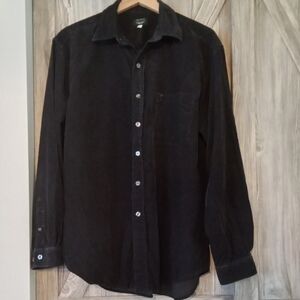Guess Men's Black Corduroy Shirt XL
